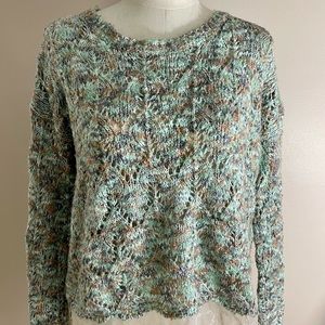 BKE Knit and Lace Sweater